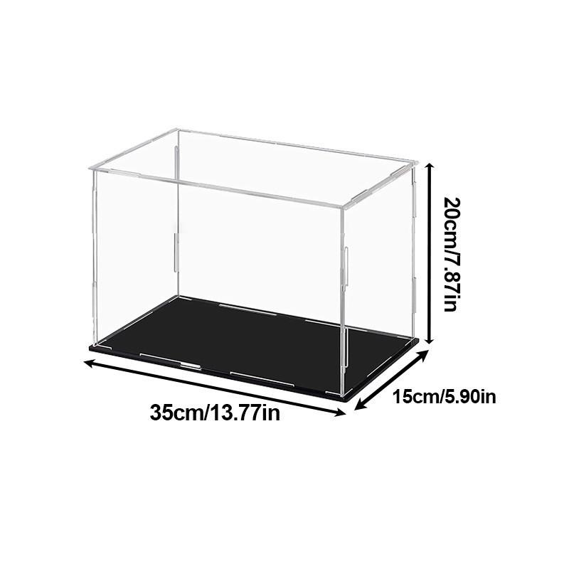 Transparent Storage Box Acrylic Model Display Box Countertop Box Organizer Stand Dustproof Protection Showcase for Action Figures/Toys/Collectibles