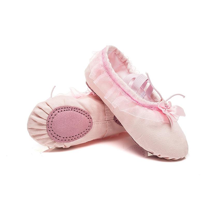 

Детская танцевальная обувь, балетки для девочек, детский сад, кружевные туфли с бантом, красные туфли для занятий танцами 33