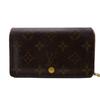 M61730 Monogram Leather Portonebi Tresol Bifold Wallet Brown Leather Unisex Used