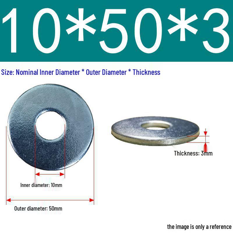 Galvanized Flat Metal Washer Spacer M3-M60