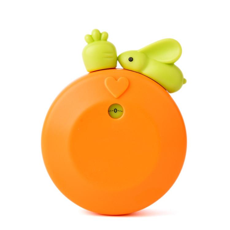 Cute Mechanical Timer Multipurpose Innovative Cartoon Rabbit Accurate Kitchen Timer for Kids Study Cooking Orange