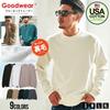 Unisex Crew USA 07 [Good Wear] Herren Sweatshirt, Rundhals, Baumwolle, Fleece, Einfarbig, 2W7-0520, XL, (O.WHT/Off White)