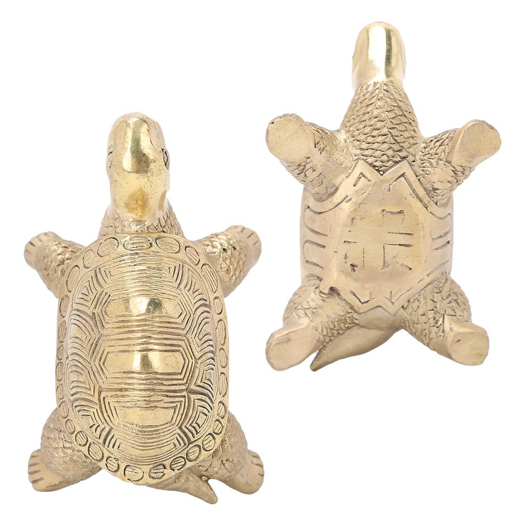 Desktop Decoration Brass Tortoise Statue Home Office Decorative Collectible Gifts Craft
