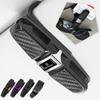 Car Sunshade Magnetic Leather Sunglasses Clip Ticket Clip Accessories For New Renault Clio Megane Logan Duster Sandero Captur Y999