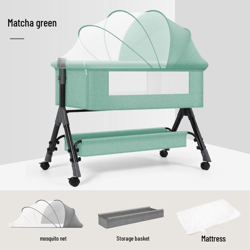 Трансформируемая детская кроватка и колыбель: Портативная, Складная, Многофункциональная Прикроватная Колыбель для Новорожденных.