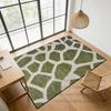 Retro Green Carpet Abstract Living Room Decoration Soft Rugs Bedroom Anti-slip Washable Customizable Dining Room Floor Mat Study
