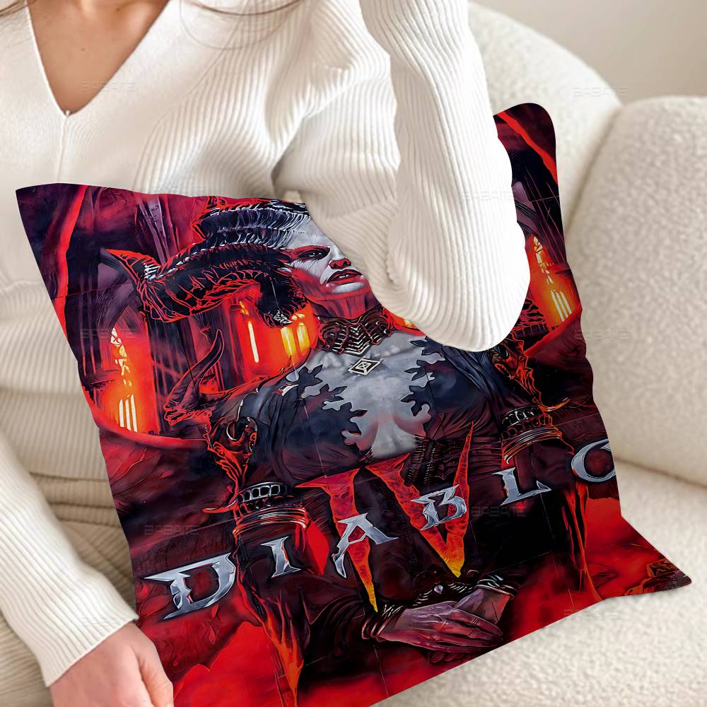 RPG Game D-Diablo 4 Personalized picture text home decorative pillows Household Gifts 45x45cm