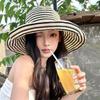 Lightweight Sun Hats Foldable Summer Hats New Stripe Fisherman Hat  Summer Travel