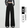 Lamb wool sweatpants women's autumn and winter new black leggings small fleece thickened Harlan sweatpants