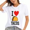 I Love Gulf Of Mexico Ladies Cotton T Shirt, Premium Cotton Graphic, Durable, Casual & Stylish, Gulf Of Mexico Heart And Flag Print, Comfortable Fit, 