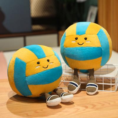 Jouet en peluche de volley-ball de dessin animé, ballon de sport à 2 pattes, peluche, poupée, oreiller, décoration de maison, bureau, chambre à coucher, enfants, adultes, cadeau d'anniversaire de Noël