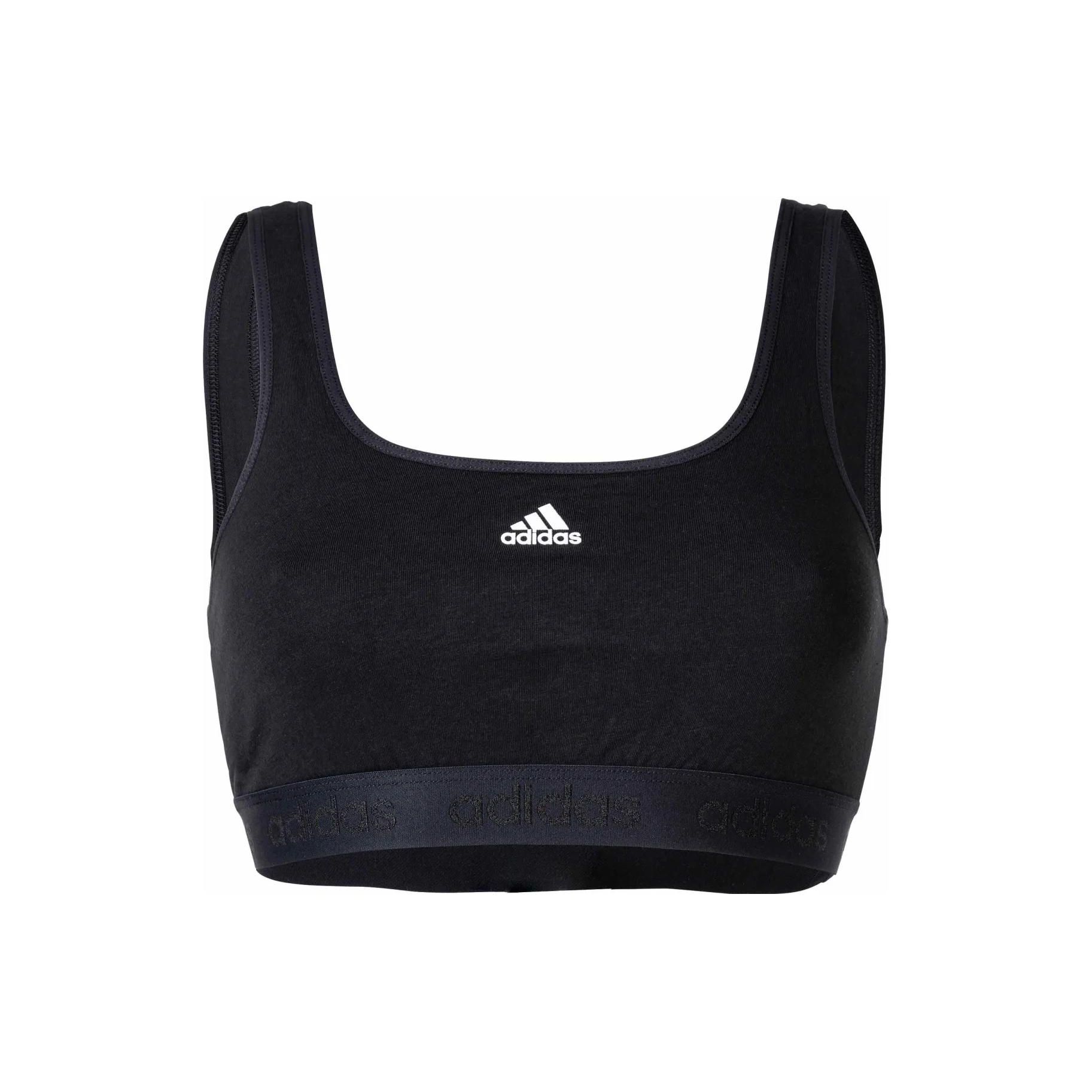 

Adidas Однотонный спортивный бюстгальтер Женское нижнее белье Черный 4A7H11-BLACK XL