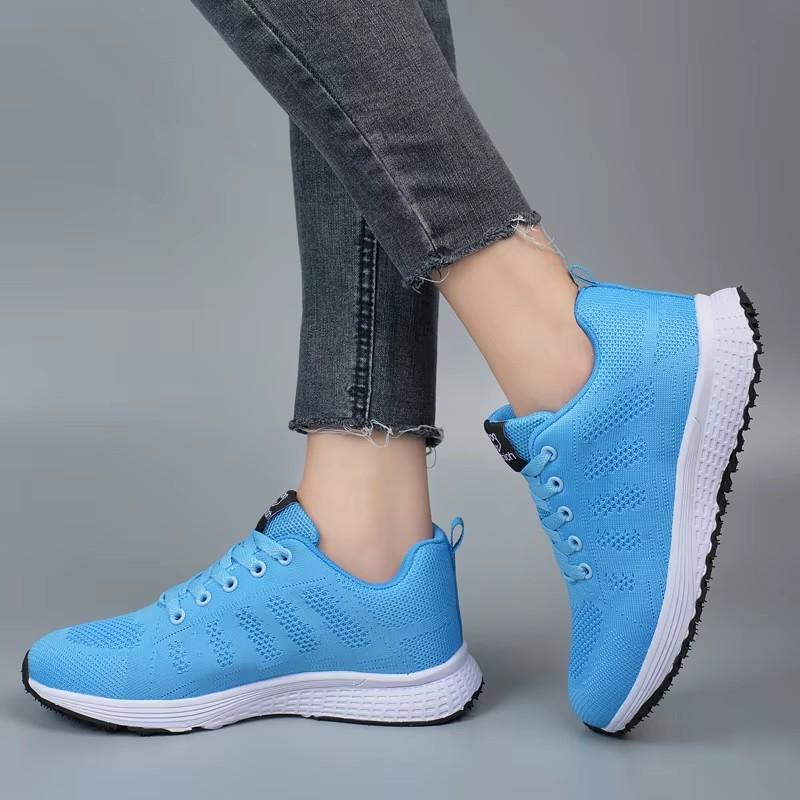 Women'S New Breathable Mesh Shoes Comfortable Lightweight Breathable Anti Slip Suitable  Walking Training Cycling Sports Shoes