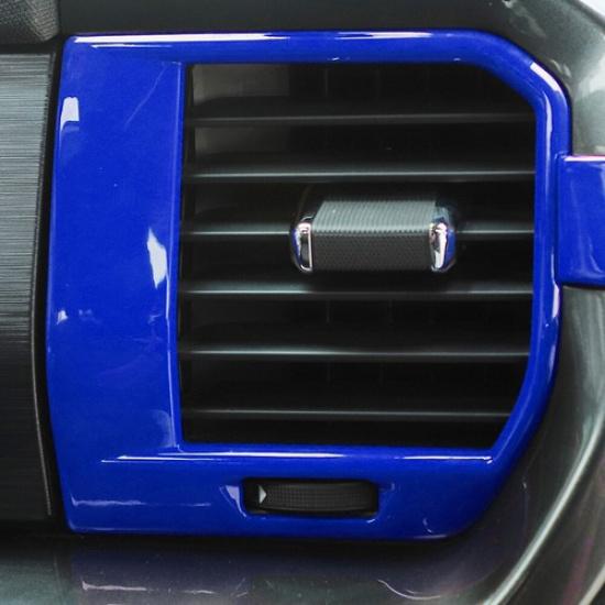 Control Console Dash Two Side Air Vent Cover Decor Trim For Ford F-150 21+ Blue