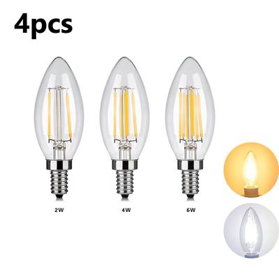 E14 LED Candle Bulb Retro Lamp Filament Candle Lamp Light E14 LED Candle Bulb Retro Lamp Filament Candle Lamp Light