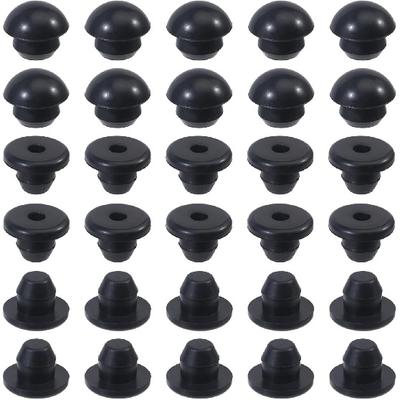 30Pcs Floor Bottle Jack Oil Filler Plug 9mm Horizontal Rubber Filler Bung Jack Oil Plugs Hydraulic Filler Bung for Oil Reservoir Fill Hole Floor
