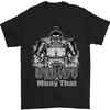 Muay Thai Boxing MMA Martial Arts Kick Mens T-Shirt 100% Cotton
