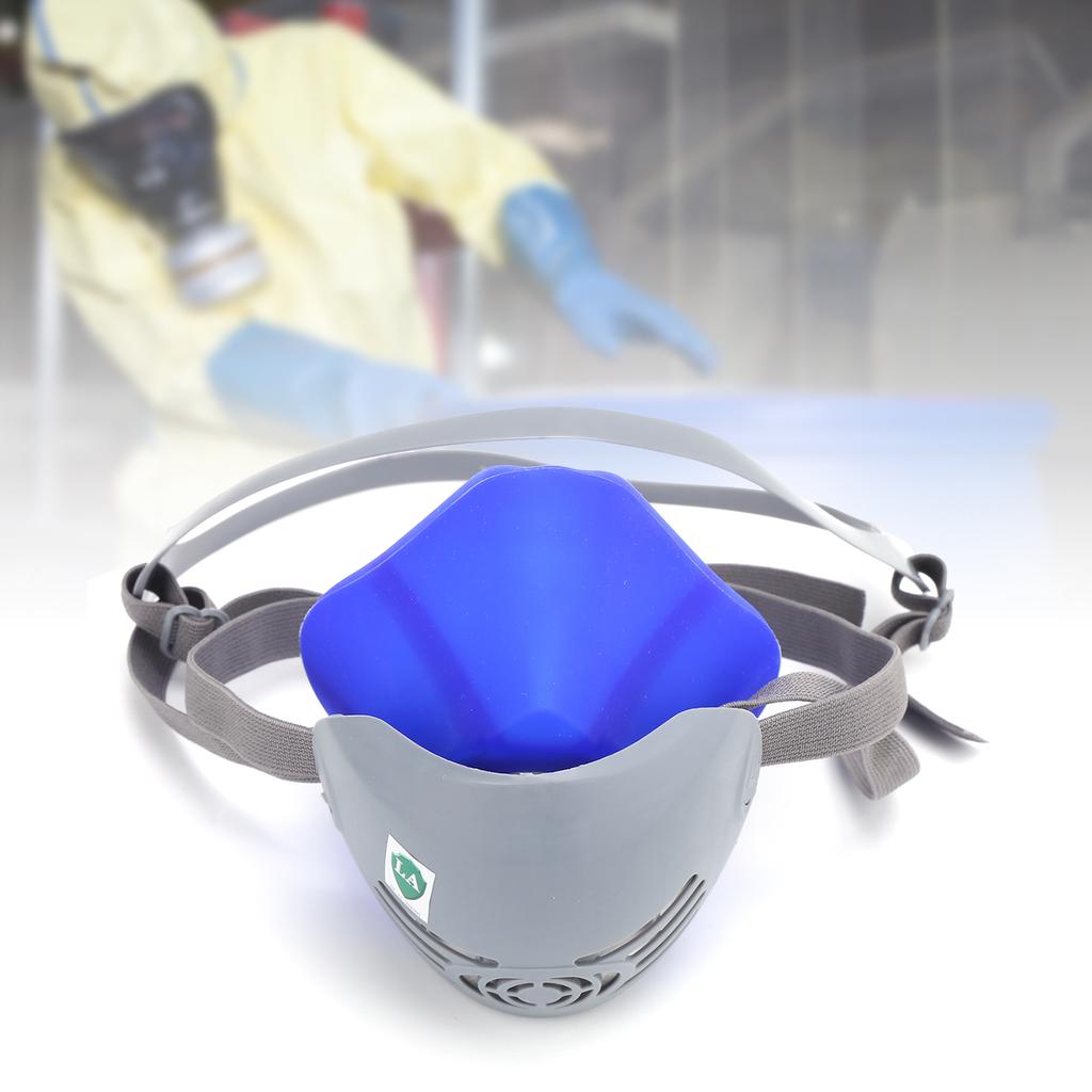 Halvansiktsmask Återanvändbar Bekväm Partikelskyddad Dammavvisande Silikongel för Människoskydd