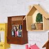 Retro Wall Mounted Storage Box Wooden Box Organizer Key Hanging Hooks Mail Box Storage Box Small Objects Shelf Hanging Basket