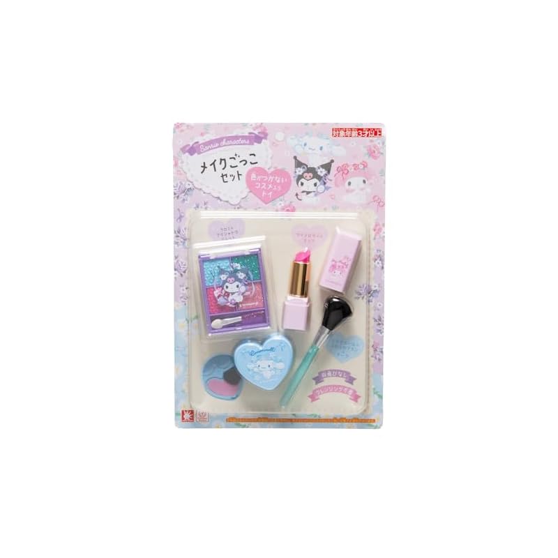 Onda Sanrio Charaktere Spielzeug Make-up Set für Mädchen, Verkleidungs-Make-up, Stilvolles Make-up, Kuromi, Cinnamoroll, My Melody