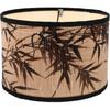 Drum Lamp Shade, E27 Vintage Lampshade Bamboos Pattern Chandelier Lamp Cover Replaceable Light Accessories for Pendant Floor Light, 30X30x20CM