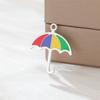 5 Pcs Colorful Umbrella Charms Enamel Stainless Steel Pendants for Necklace Bracelets Charm DIY Jewelry Making Gifts Handmade