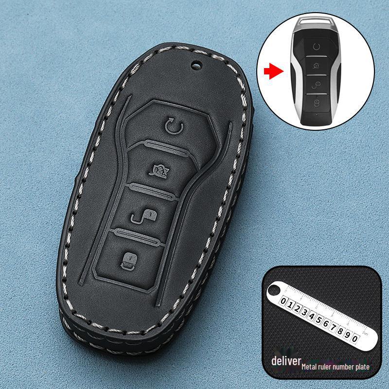 High-End Car Key Cover for BYD Models: Han, Yuan Plus, Dolphin, Tang DMI, Song Max, Destroyer 05, Seagull