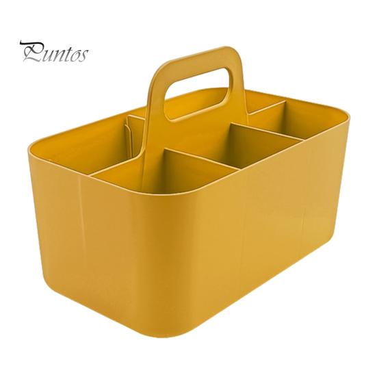 Stackable Desk Organizer Storage Box with Handle Large Capacity Multiple Compartments Pencil Holder Caddy Organizer