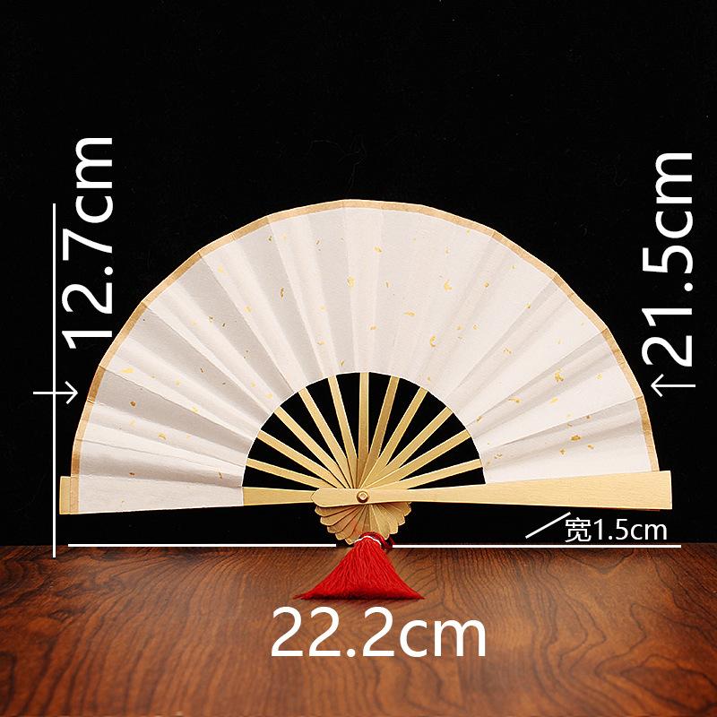 Tang Teng Copper Art, Brass Fan Home Furnishing Living Room Ornament Creative Fan Hanfu Ornament Trend Country Fan
