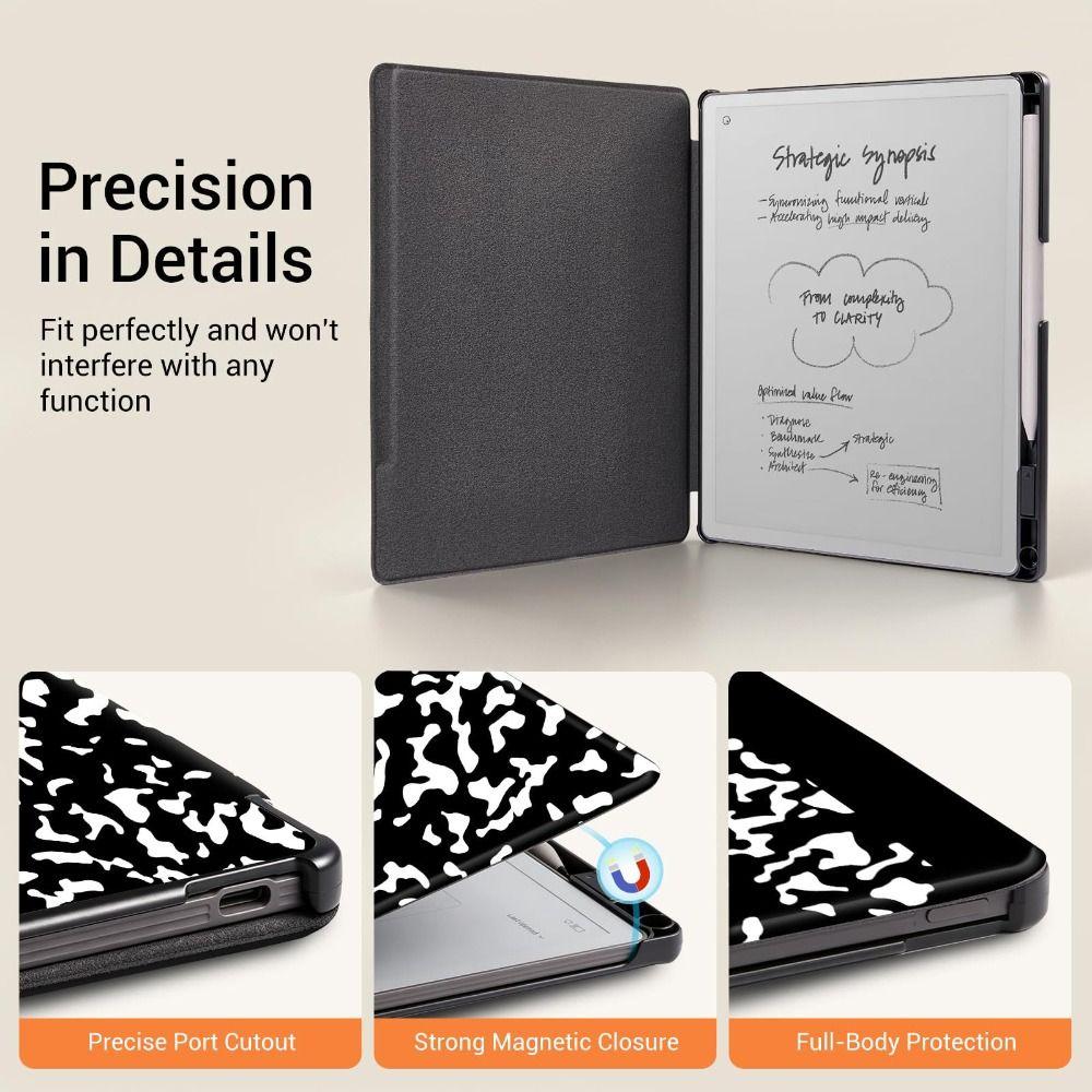 Sturzsichere 10,3" Schutzhülle mit Stiftschlitz Folio-Schale Smart Cover für ReMarkable Paper Pure