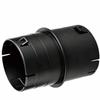 4-inch PVC Pijpkoppeling Golfplaat Zwart Afvoer Adapter Fitting Afvalwatersystemen