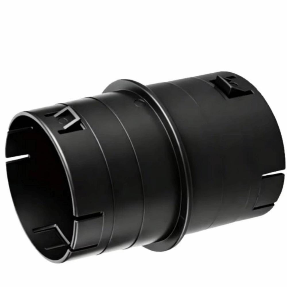 4-inch PVC Pijpkoppeling Golfplaat Zwart Afvoer Adapter Fitting Afvalwatersystemen