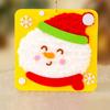 Cartoon Christmas Thread Drawing Snowman Handmade Wool Painting  New Year