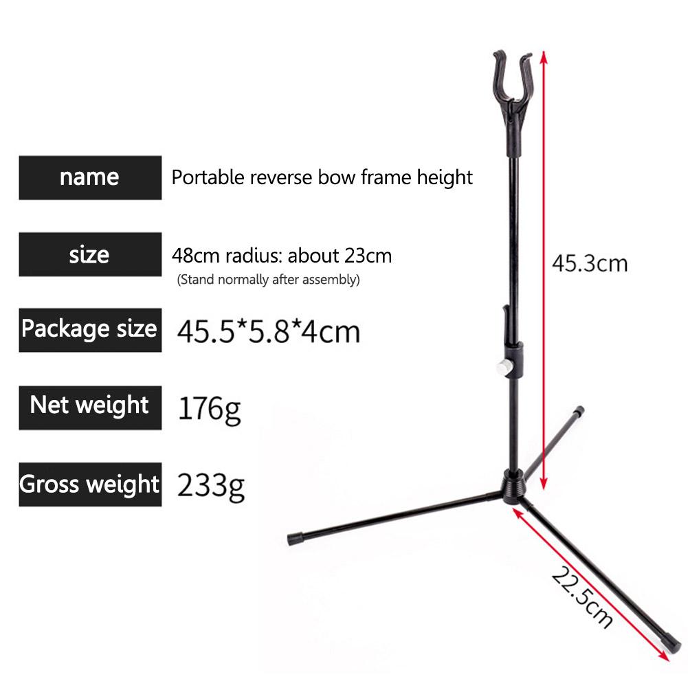 Archery Recurve Bow Stand Portable Recurve Bows Holder Assemble Hanger Removable Easy Installation Hunting Equipment Supplies