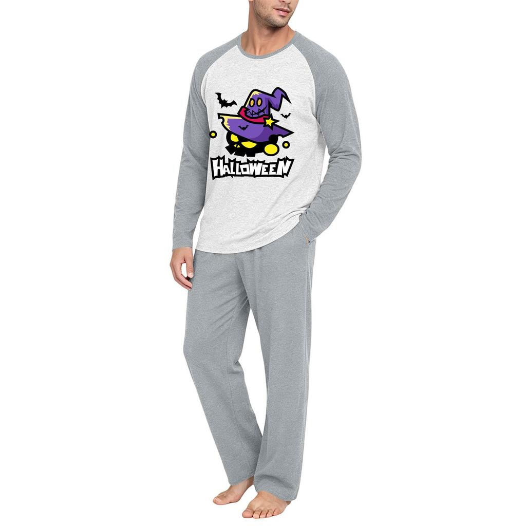 Men's Long Sleeve Pajama Set - Two Piece Comfortable Sleepwear for Nighttime and Lounging