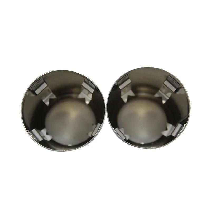 2Pcs 70mm Car Exhaust Muffler Tip Cover For BMW F30 2013-2018 E92 E90 3 Series GT 325i 328i Stainless Steel Accessories