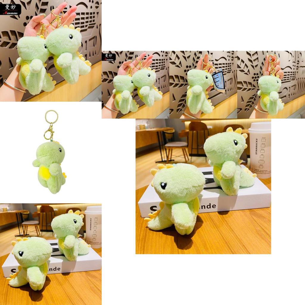 Adorable Plush Dinosaur Keychain Cute Cartoon Charm For Students And Car Keys