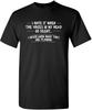 Funny Sarcastic Graphic Tee for Men - 'I Hate When Voices Go Silent'