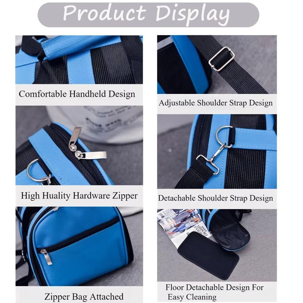 Comfortable Cats Dog Carrier Foldable Pet Travel Bag Outdoor Cat Carrier Bag  Pet Accessories