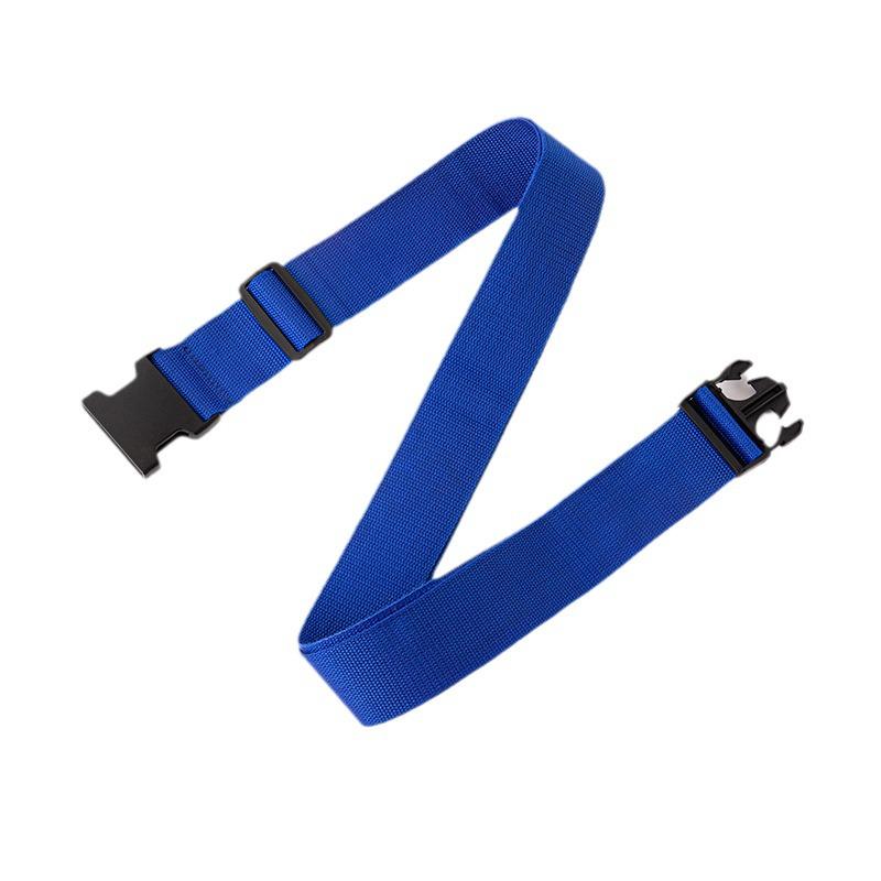 

Reinforced Travel Luggage Straps for Suitcases Blue-Gray Stripes