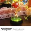 LED Gold Foil Rose Creative Gift Ornaments Artificial Rose Flowers  Mother's Day