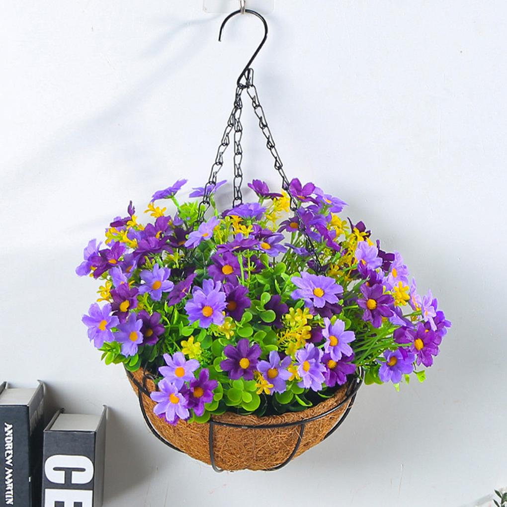 Affordable Price For Artificial Flowers Wall Decor Hanging Baskets Artificial Flowers Simulated Flower Hanging Basket