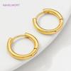 High Quality Simple Round Earrings 18K Gold Plated Brass Vintage Geometry Hoop Earring For Women Fashion Jewelry Gift 2026