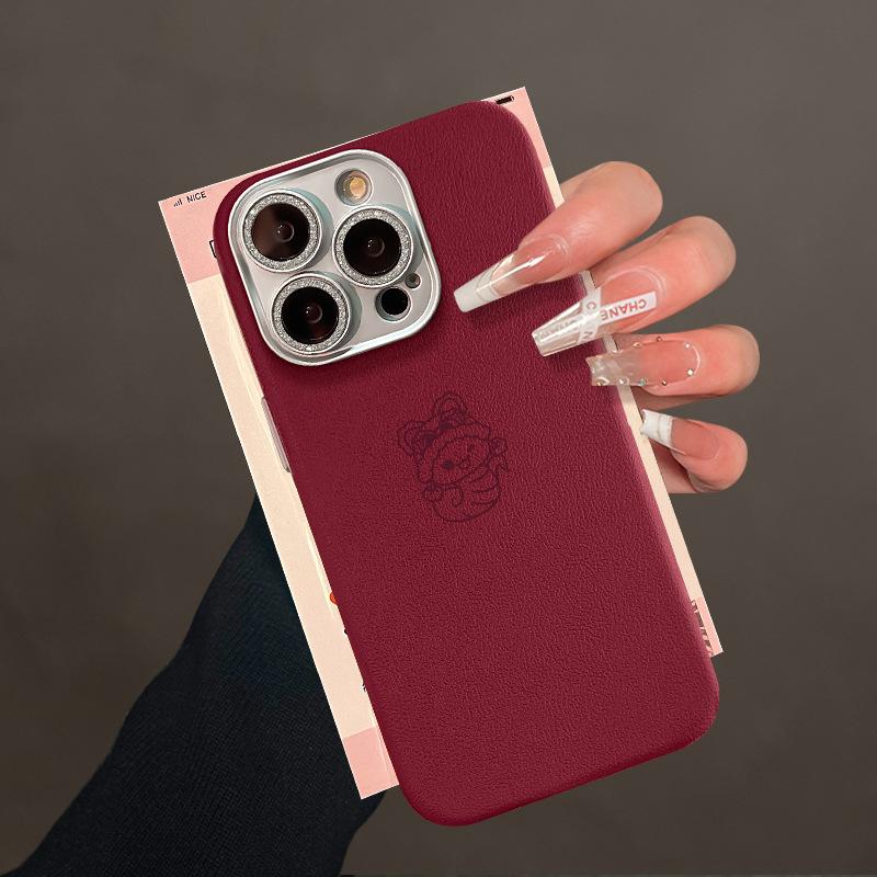 Lines of Fu Snake Suitable for Apple 16 Promax Mobile Phone Case Iphone15 New Year Anti-fall 14 Semen Hole Skin Pattern 13 Women