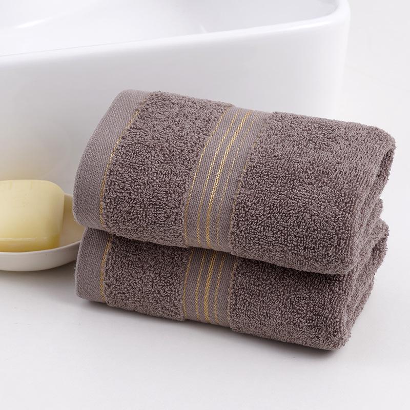 Cotton Gold Thread Face Towel - Wedding Gift & Daily Necessity, Soft & Absorbent