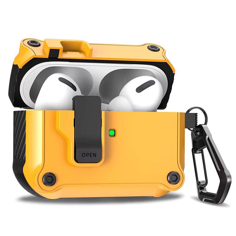 AirPods Pro 3 Flip Cover Case: Auto Buckle Protective Cover for Apple 4th Gen Pro2 Earphones.