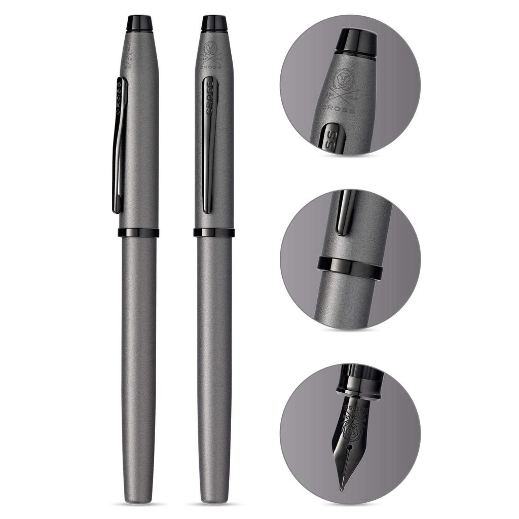 Cross Century II Gunmetal Gray Fountain Fine Premium Gift Perfect Gift for Day or Promotion Pen, Nib, Boxed, Father's