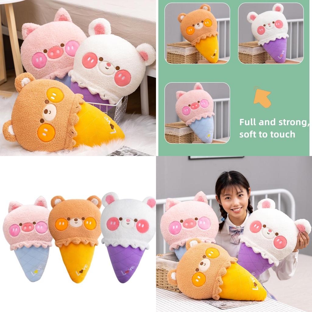 Sweet Dream Ice Cream Plush Pillow For Girls