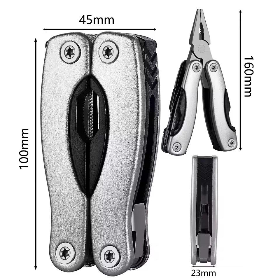 Outdoor Survival Camping Equipment Stainless Steel 9 in 1 Portable Multi-Tool pliers Portable Camping Accessories