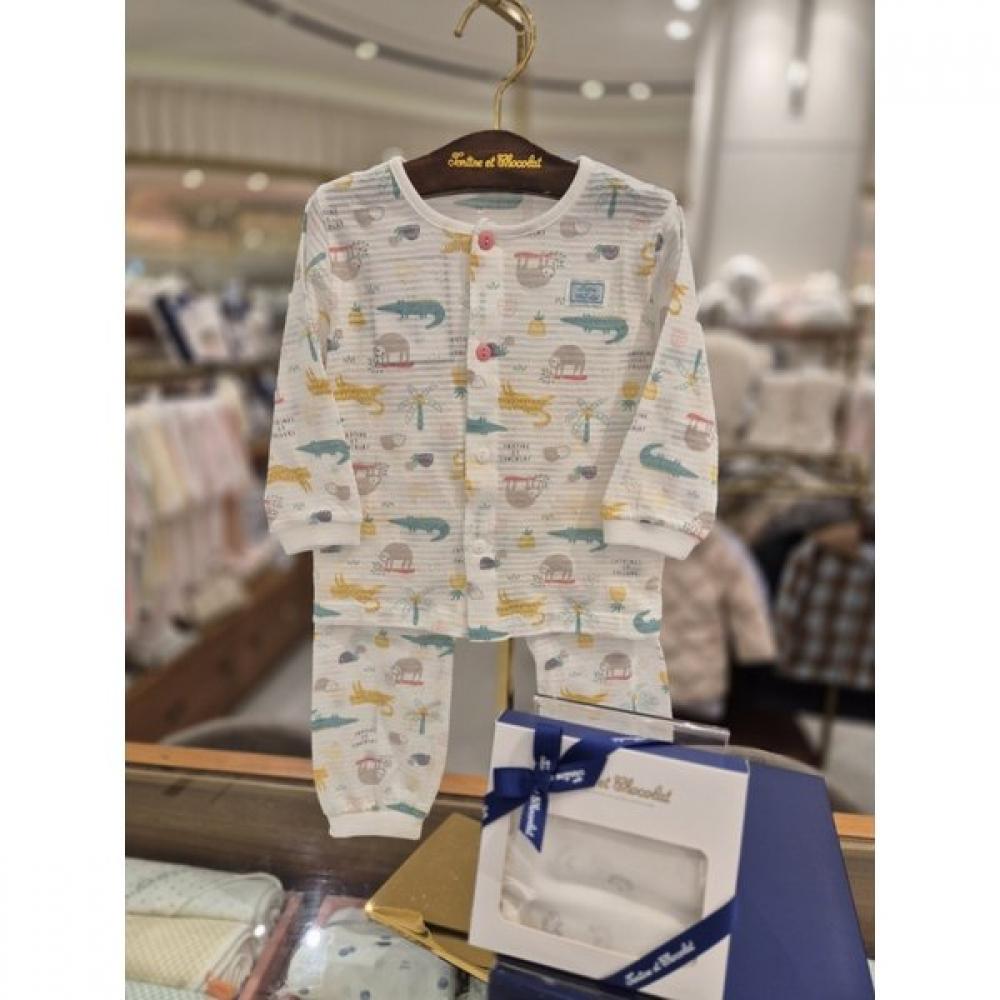 Chocola Jungle Handkerchief Set tnomxs519wSeta white/80